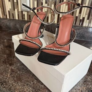 Amina Mauddi Gilda 95mm rhinestone-embellished sandals